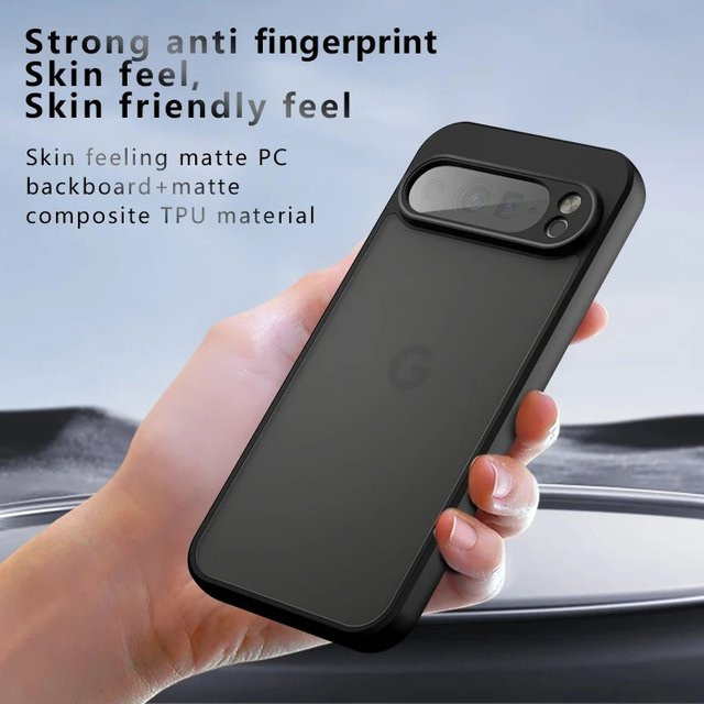 Fundas Stoßfeste Hülle für Google Pixel 10 Pro XL in Schwarz, Mattiert und Transparent - Bild 1