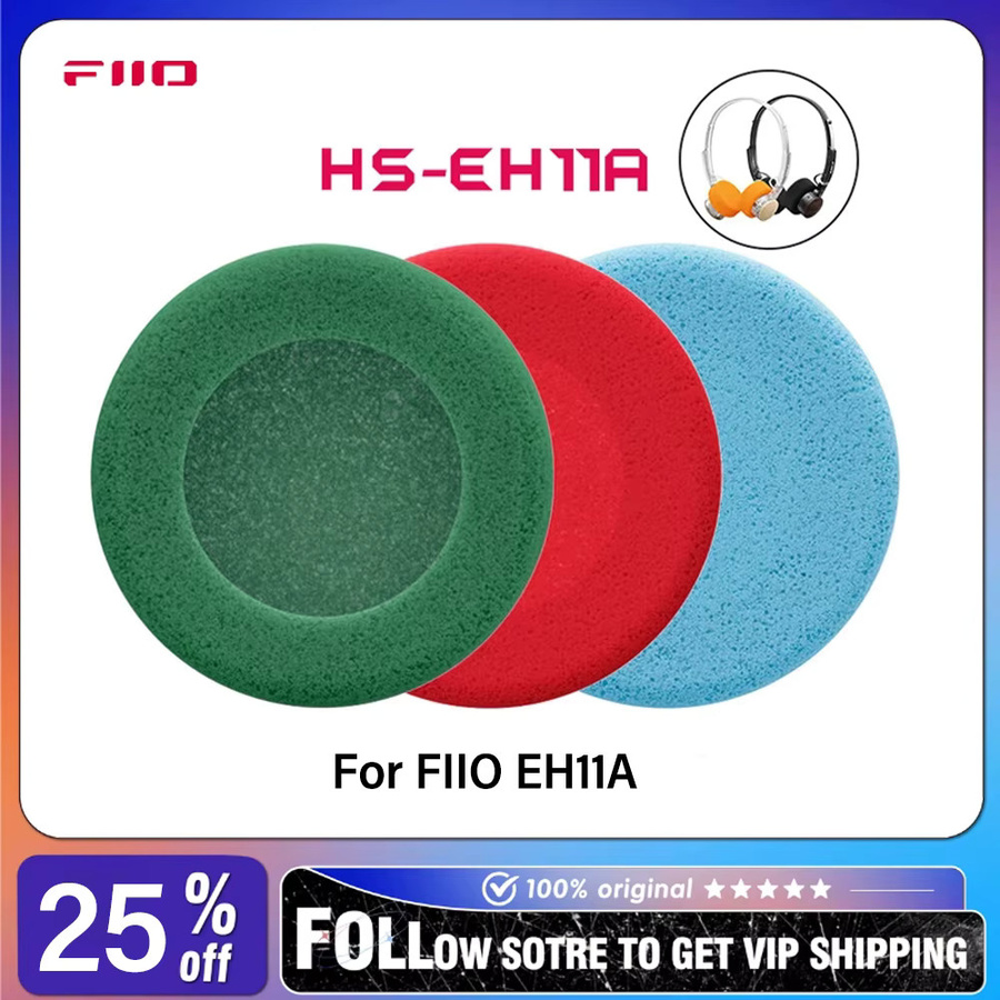 FIIO HS-EH11A Ersatz-Schaumstoff-Ohrpolster für FIIO EH11 Kopfhörer in Schwarz, Orange und Grau - Bild 2