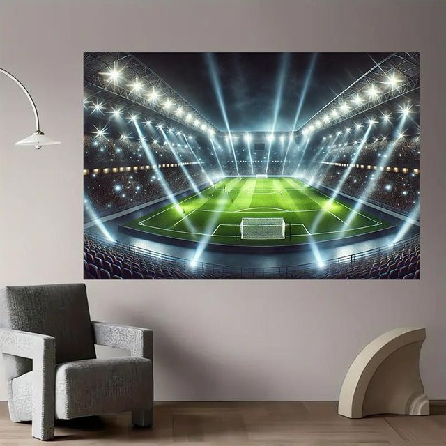 Fußballstadion Wandteppich JMG Household Supplies Wandbehang in Multicolour für Schlafzimmer und Wohnzimmer, Breite: 150 cm, Höhe: 90 cm - Bild 1