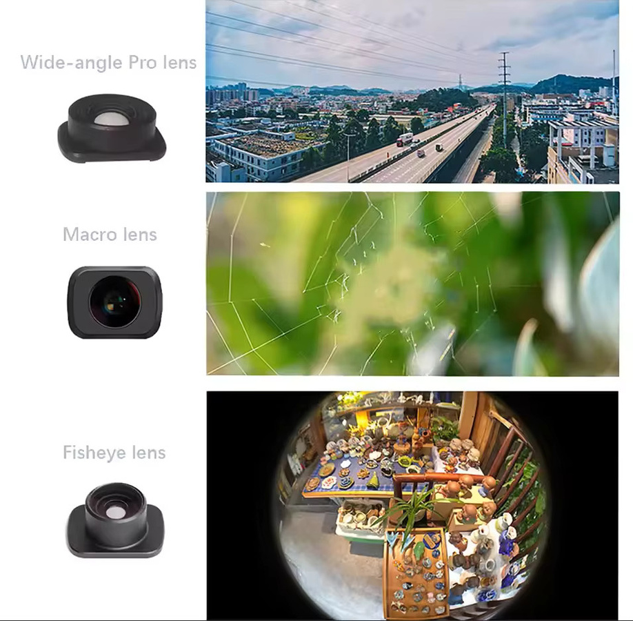 DJI Filterset für Osmo Pocket 2 mit Mikro-Weitwinkel, 10X und Fisheye-Filtern für Outdoor-Fotografie - Bild 2