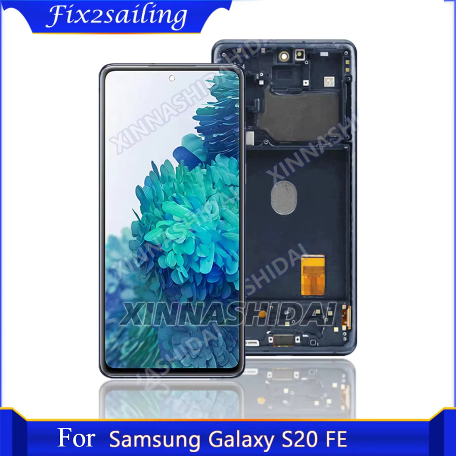 Samsung S20 FE Super OLED LCD Ersatzdisplay mit Touchscreen in Schwarz - Bild 1