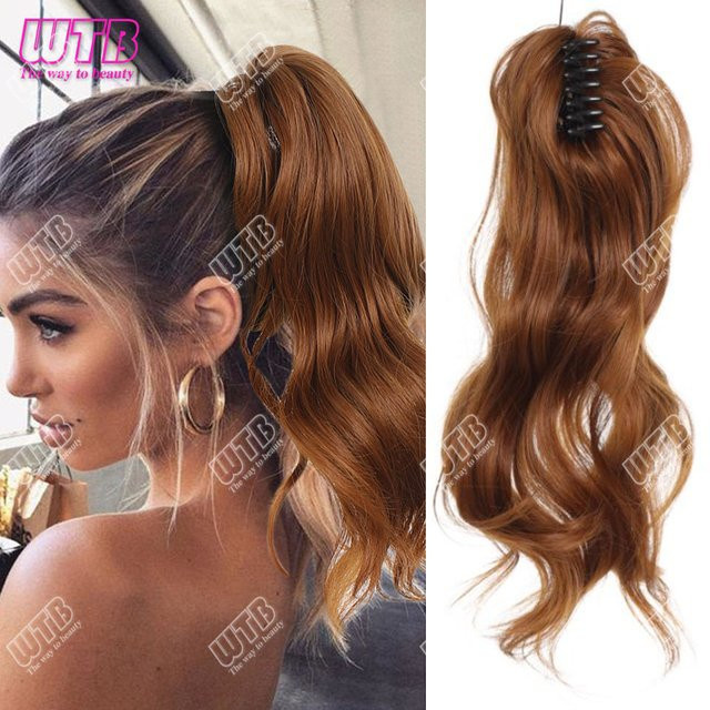 WTB Clip-on-Perücke Pferdeschwanz, synthetisch, gewellt, Damen - Bild 1