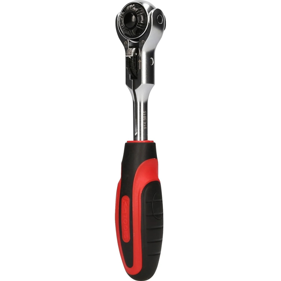KS Tools Modifix Mini T-Griff Schwenkkopf Knarre 3/8 Zoll mit 72 Zähnen in Silber aus Chrom-Vanadium - Bild 2
