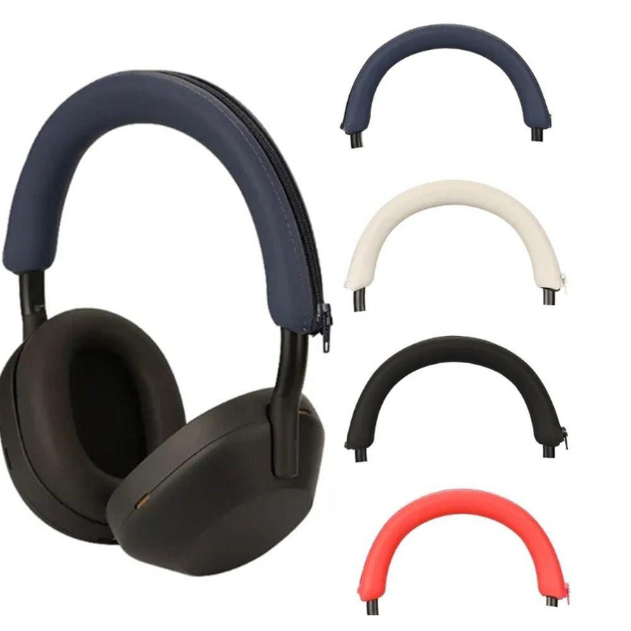 Silikon-Kopfhörer-Kopfbügelabdeckung mit Reißverschluss für Sony WH-1000XM5 in Weiß - Bild 3