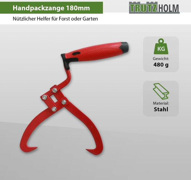 TrutzHolm Handpackzange in Rot für die manuelle Holzbearbeitung - Bild 1