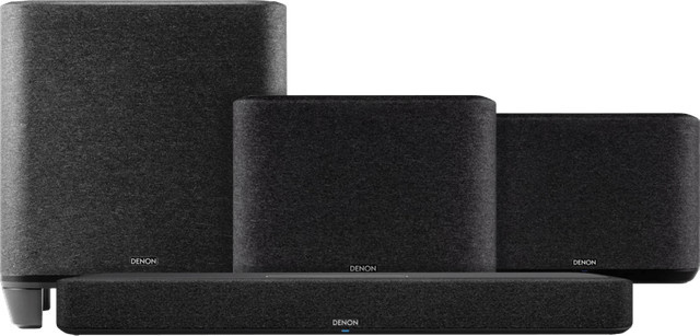 Denon Home Soundbar 550, Denon Home 250 Doppelpack und Denon Home Subwoofer Set in Schwarz mit Wi-Fi und Bluetooth - Bild 1