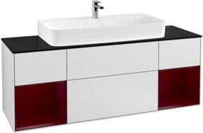 V&B Waschtischunterschrank Finion in Weiß Matt Lack, Breite: 160 cm - Bild 1