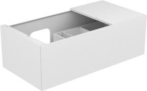 Keuco Waschtischunterschrank Edition 11 in Weiß mit integrierter LED-Beleuchtung, B/T/H: 105 x 35 x 53,5 cm - Bild 1