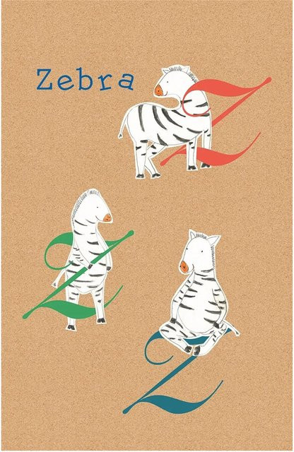 Komar Wandbild ABC Animal Poster auf Fotopapier, Mehrfarbig, Breite: 50 cm, Höhe: 70 cm - Bild 1