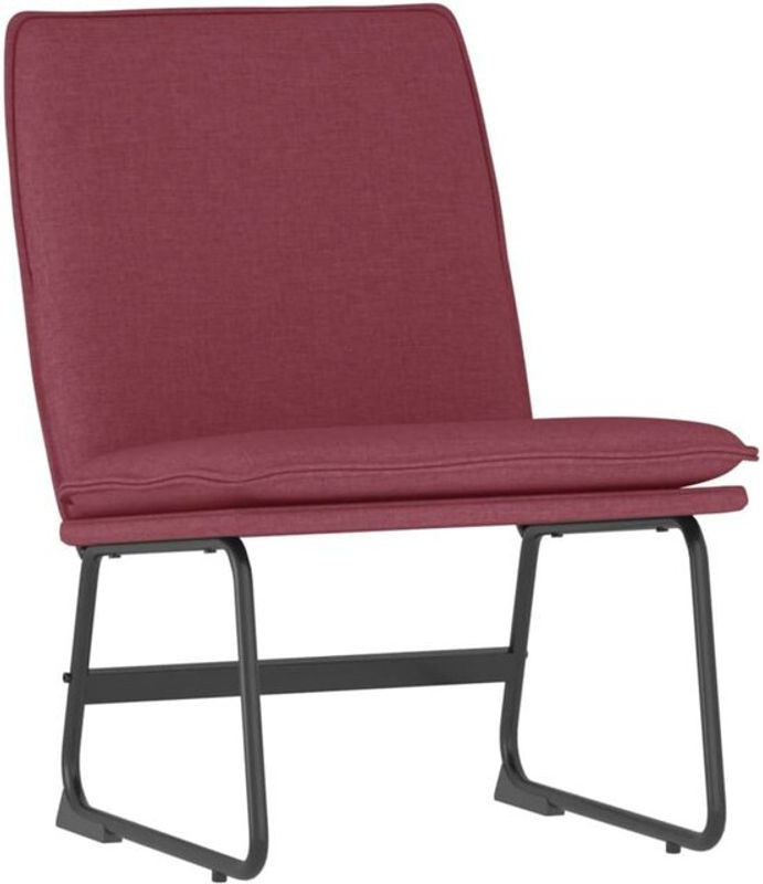 Modern Loungesessel vidaxl in Rot aus Stoff, B/T/H: 52 x 75 x 76 cm - Bild 1