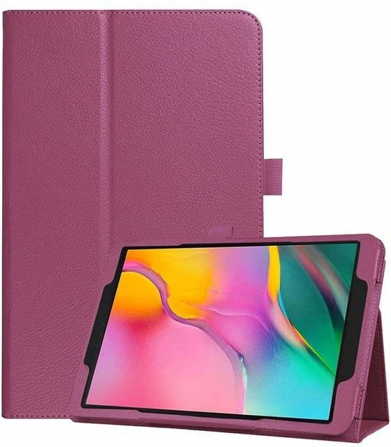 Klappbare Schutzhülle für Samsung Galaxy Tab A 10,1 2019 SM-T510 T515 und Tab A 8 Zoll T290 T295 mit Ständerfunktion und Staubschutz in Violett - Bild 1