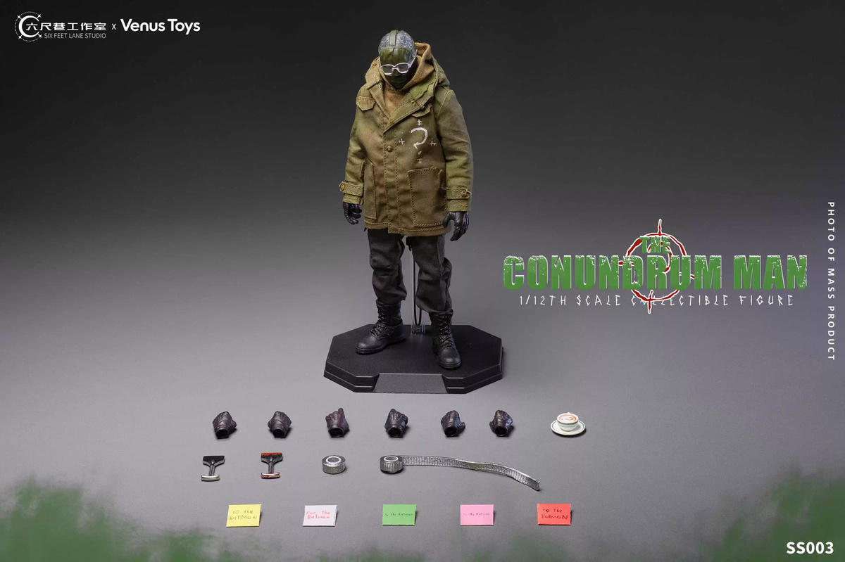 Venus Toys Riddler Actionfigur, 1/12, 6 Zoll, Modellspielzeug - Bild 3