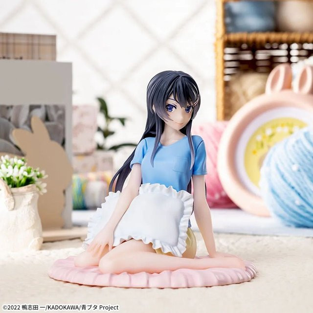 Bandai Rascal Does Not Dream of Bunny Girl Senpai, Pyjama-Figur, Auto-Ornament, 10cm - Bild 1