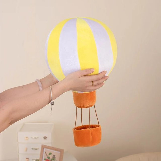 Heißluftballon Plüschtier, Gelb, Bunt, 20cm, ab 14 Jahre - Bild 1