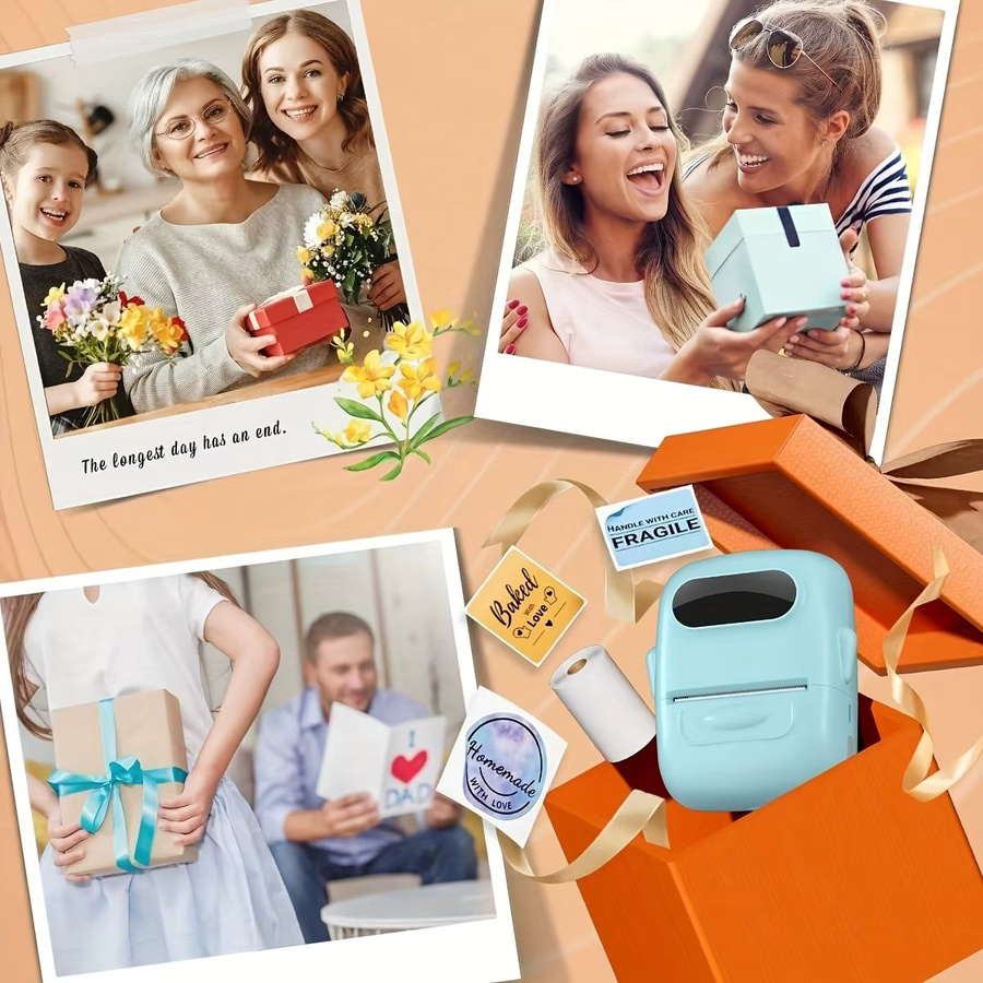 Marklife P50 Mini-Thermo-Etikettendrucker in Blau, kabelloser Etikettierer für Zuhause, Büro und Schule, tintenfreier Aufkleber-Drucker - Bild 3