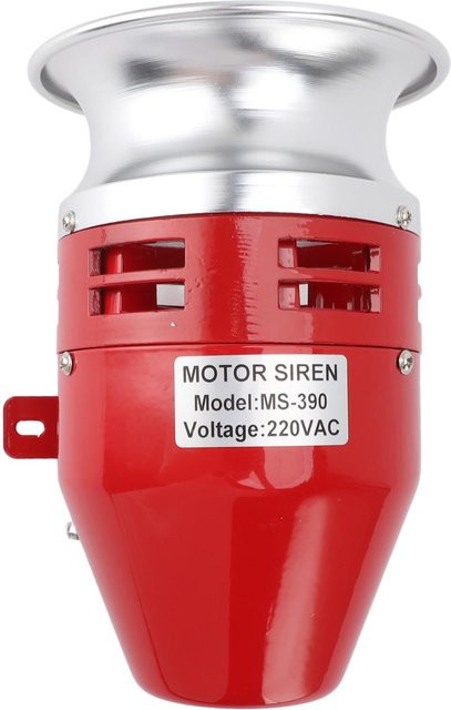 Aimo Elektrische Motorsirene 125dB Motorgetriebener Schallalarm in Rot - Bild 1