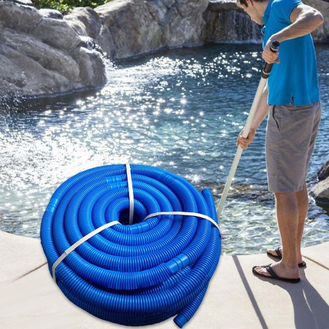 WALFRONT Flexibler Pool-Schlauch in Blau, 32 mm, UV-beständiges Wasserrohr für Chlor-Wasserpumpen - Bild 1