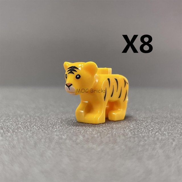 MOC Bausteine Tiger, Montagespielzeug, gelb, ab 14 Jahren - Bild 1
