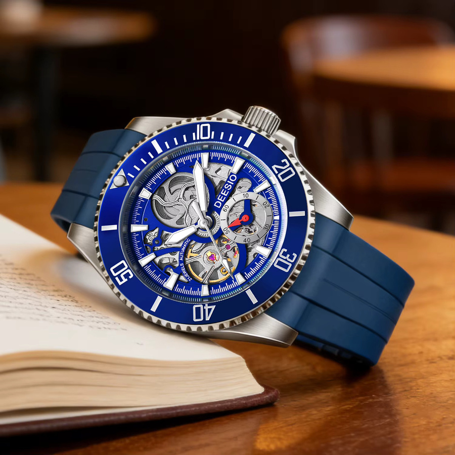 Deesio Armbanduhr, Automatik, Edelstahl, Saphirglas, 41 mm, Herren - Bild 4