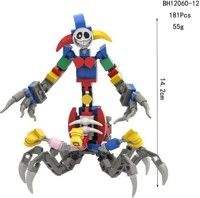DewBloom Poppy Playtime Clown Spider, Baustein-Set, DIY-Montage - Bild 1