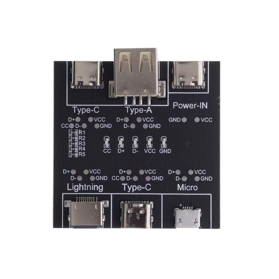 DT3 Datenkabel-Erkennungsplatine zur Prüfung von USB-C, Micro-USB und Lightning Kabeln für Apple iOS und Android in Schwarz - Bild 2