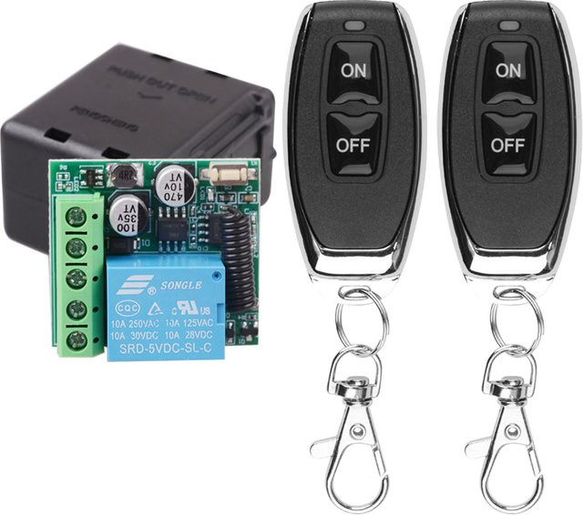 CENTURY AOKE 433MHz RF Drahtloses Fernbedienung Schalter Relais Modul 1CH für LED und elektronische Schlösser DC 5-30V - Bild 1