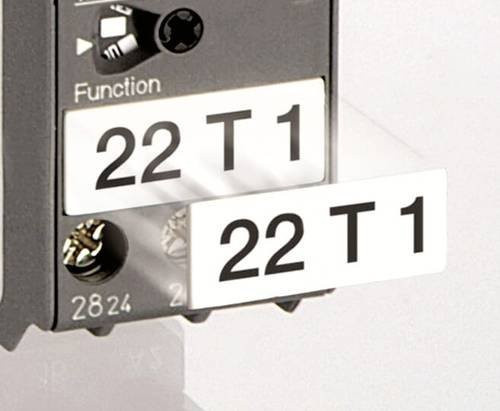 ABB 1SVR730006R0000 MAR.12 Beschriftungsschild für Geräte mit DIP-Schalter in Weiß - Bild 1
