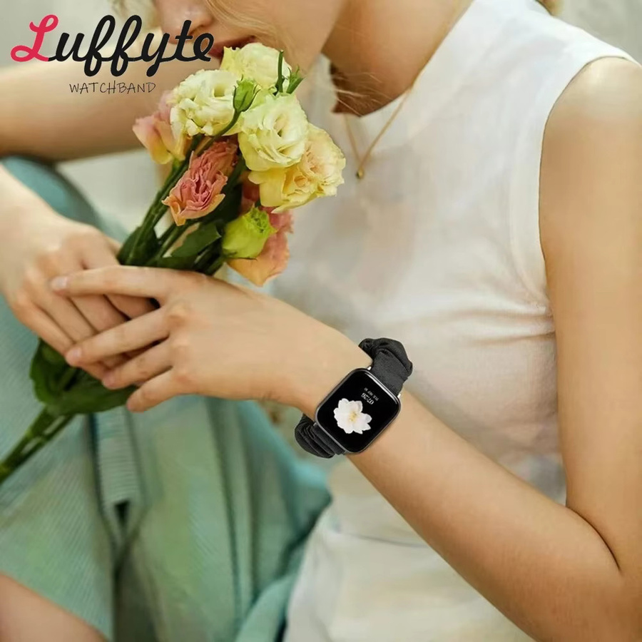 luffyte Uhrenarmband Textil/NATO, Schwarz, Damen - Bild 3