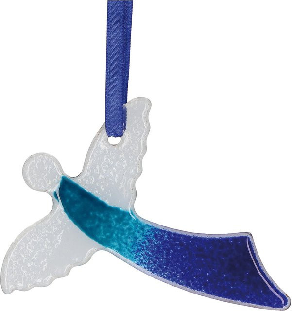 Engel-Anhänger aus Fusingglas Himmlischer Begleiter von Butzon und Bercker in Blau - Bild 1