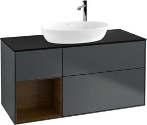 V&B Finion Waschtischunterschrank mit Wandbeleuchtung, Lackiert, Breite: 120 cm, Tiefe: 50,1 cm, Höhe: 50,1 cm - Bild 1
