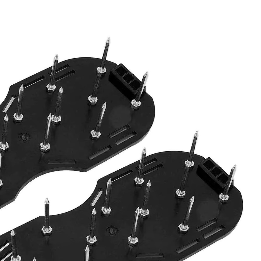 Alloet Rasenbelüfter Schuhe mit Stacheln und verstellbarem Riemen in Schwarz - Bild 5