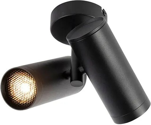 QAZQA Designspot Scopio Honey 2-flammig Schwarz dimmbar und verstellbar mit GU10 Reflektor - Bild 1