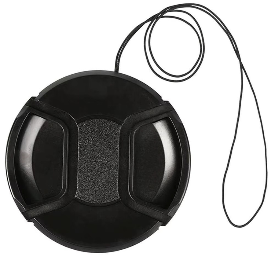 Objektivdeckel für DSLR-Kameras mit Anti-Loss Keeper-Lanyard, Durchmesser: 55 mm, Schwarz - Bild 4
