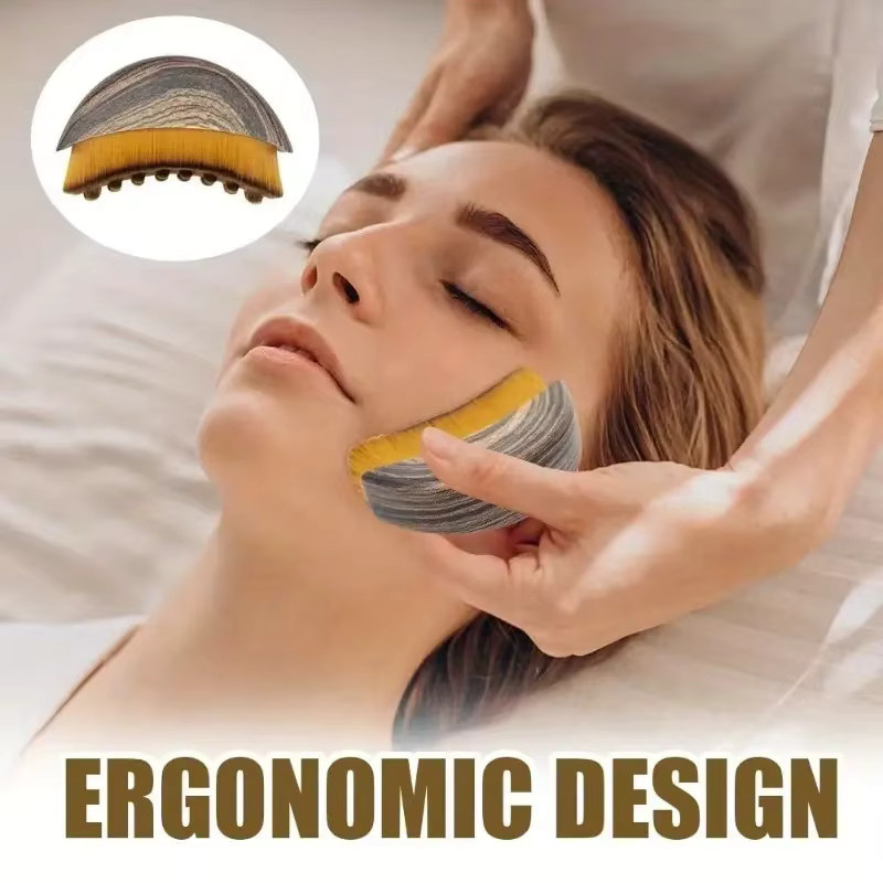 miqmi Lymphatische Kontur-Bürste, Gesichts- und Augen-Massagestab, Unisex - Bild 2