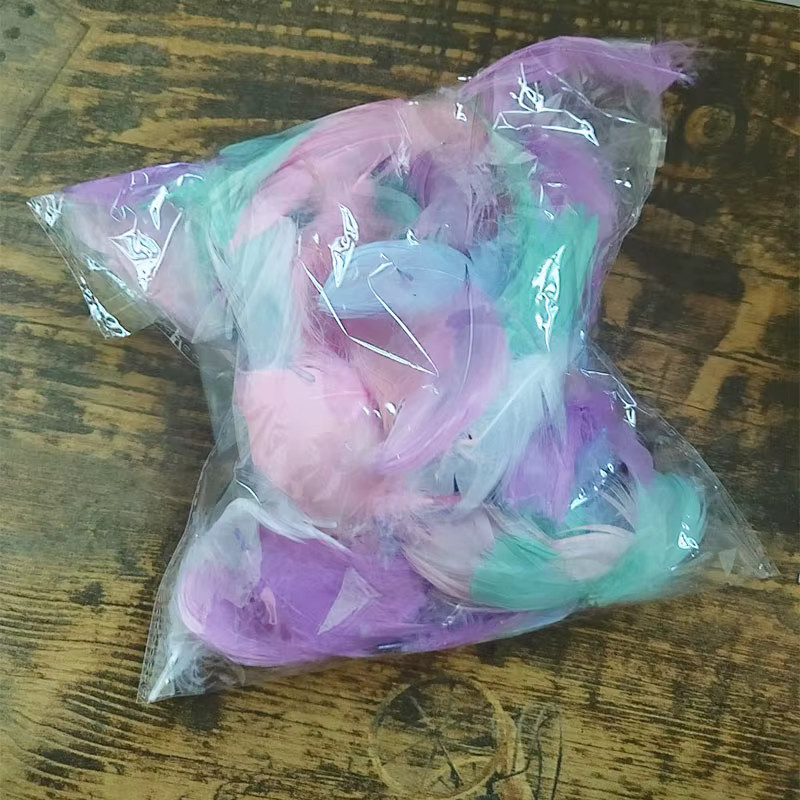 100 Stück Bobo Luftballon Füllfedern in Transparent und Multicolour für DIY Dekorationen bei Geburtstag oder Hochzeit - Bild 2