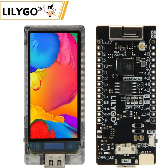 Lilygo T-Display-S3 AMOLED ESP32-S3 Entwicklungsboard mit 1,91 Zoll RM67162 Display, WiFi und Bluetooth 5.0 - Bild 1