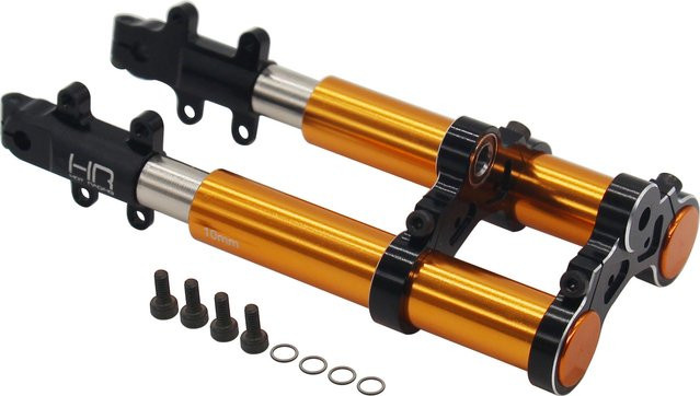 Hot Racing Aluminium Ölgefüllte Stoßdämpfer, CNC-Dämpfer, Orange - Bild 1