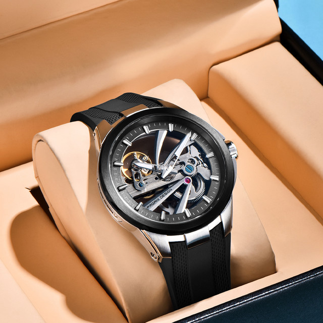 PAGANI DESIGN Armbanduhr Automatik, Edelstahl, Kautschuk, Saphirglas, Herren - Bild 1