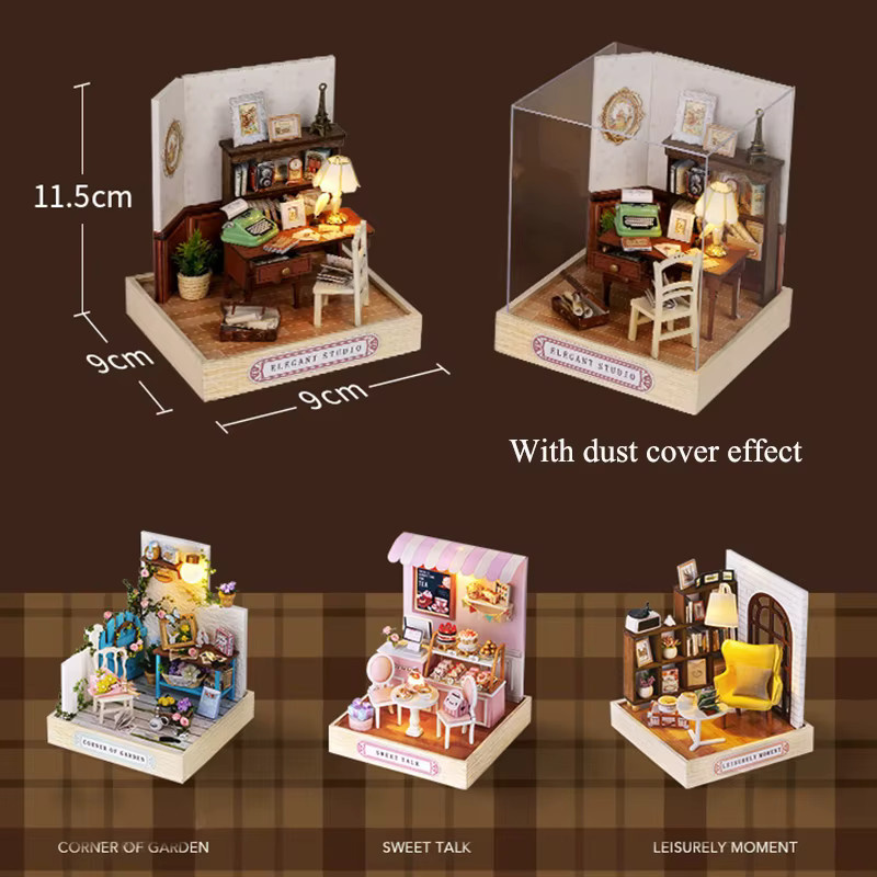 zuuton Mini-DIY-Kit Puppenhaus, Bunt / Mehrfarbig - Bild 3