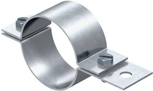 OBO Bettermann 5102073 303 DIN-1/2 Montagezubehör in Silber, 5 Stück - Bild 1