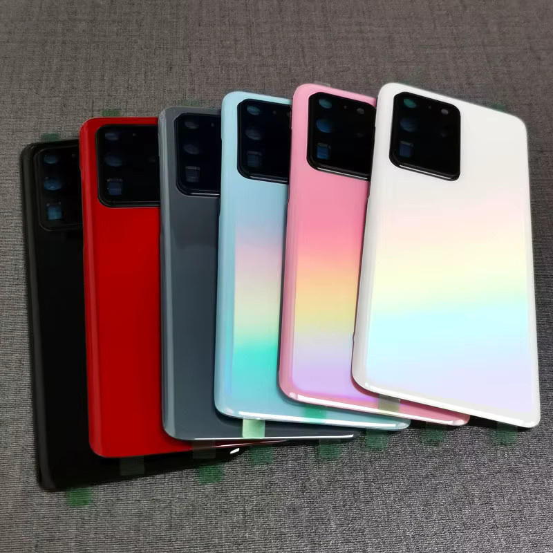Samsung Galaxy S20 Ultra 5G SM-G988B Ersatzgehäuse mit Glasplatte und Kameralinse in Grau und Multicolour - Bild 3