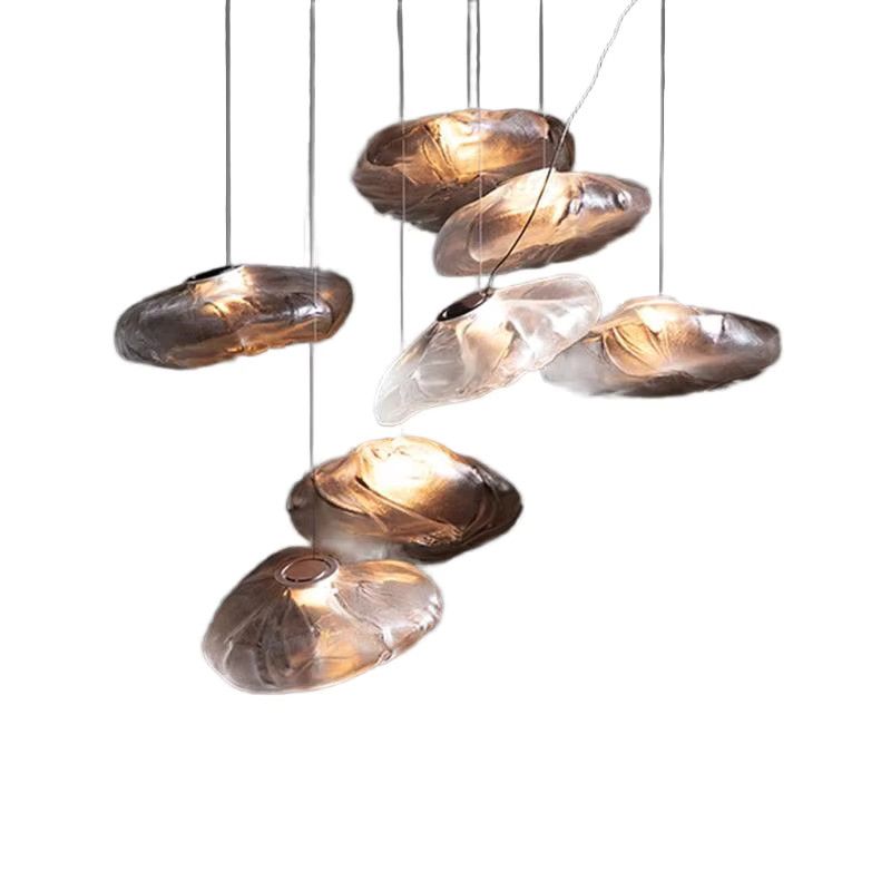 Gbbmade LED Kronleuchter in Smoke Gray für moderne Innenbeleuchtung im Wohnzimmer und Treppenbereich - Bild 6