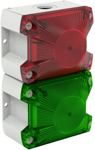 Pfannenberg Signalampel PY L-S-TL 21514812055 Rot und Grün, 24 V/DC, Kunststoff - Bild 1