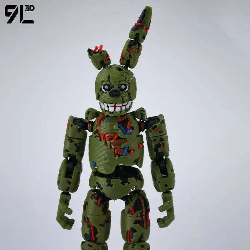 Bandai FNAF Actionfigur Springtrap Modell aus Kunststoff in Grün - Bild 4