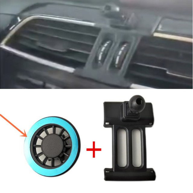 Magnetische Smartphone-Halterung aus ABS-Material für Mercedes-Benz C200 260 300 W204 (2010-2013) in Schwarz - Bild 1