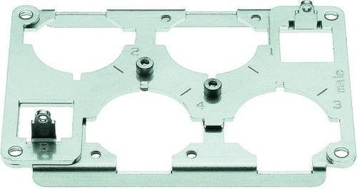 Harting Halterahmen Stifteinsätze in Silber 09400489811 - Bild 1
