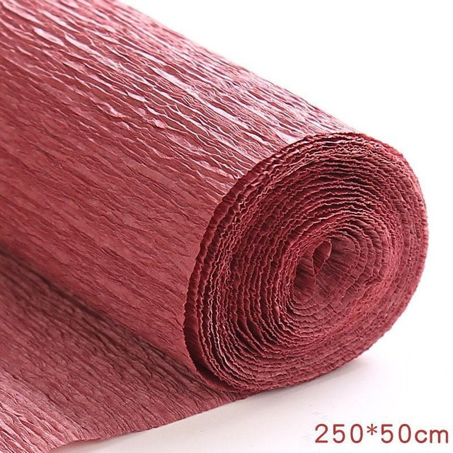 Bunte Krepppapierrolle für Bastelarbeiten und Geschenkverpackungen, 17 Farben, B: 50 cm, L: 250 cm - Bild 1