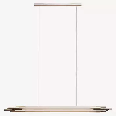 DCW Éditions Org LED Pendelleuchte in Silber, Länge: 200 cm - Bild 1