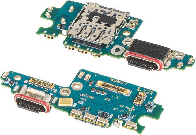Samsung Galaxy S26 Ladeanschlussplatine mit Mikrofon und SIM-Kartenlesermodul Service Pack GH96-20820A in Multicolour - Bild 1