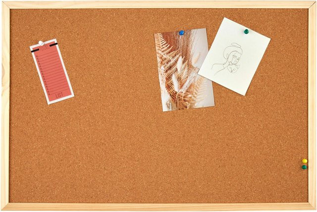 Modern Living Pinnwand Cork in Beige und Braun, B: 60 cm, H: 40 cm - Bild 1